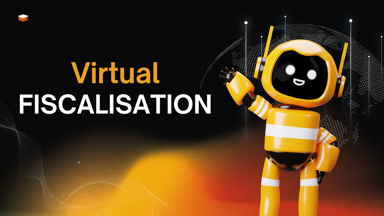 Black and Yellow Gradient Modern Tech Pitch Deck Presentation